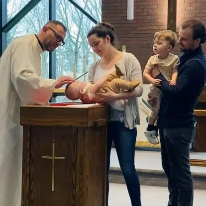Baptism at First Lutheran Church